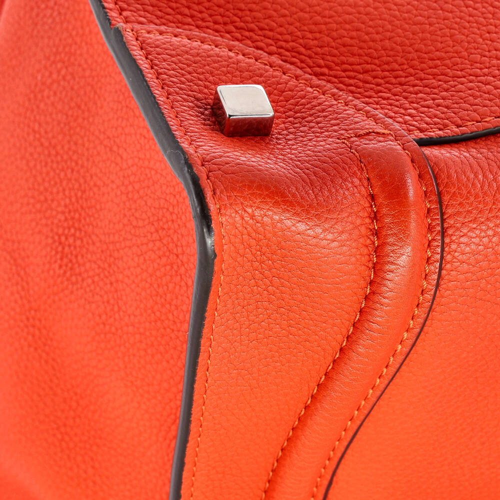 Celine Luggage Bag Grainy Leather Mini #203172C12B - Picture 8 of 9